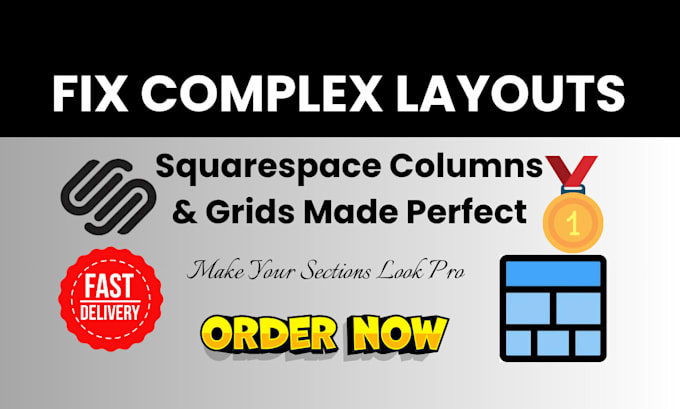 create advanced squarespace website design column and grid layouts design