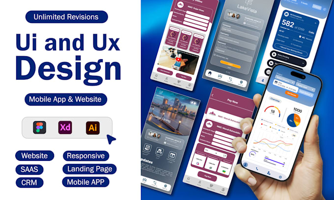 design a modern and responsive UI UX for your website or app