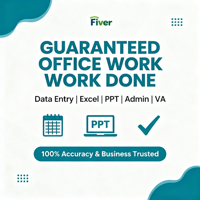 manage your complete office workload data excel admin PPT and more