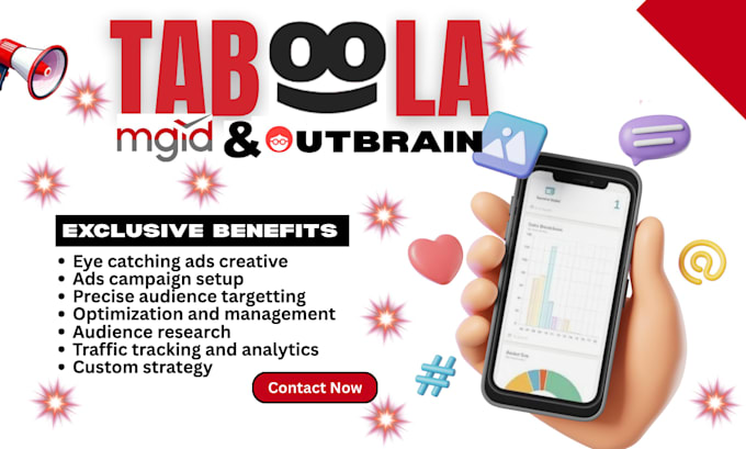 do native ads taboola outbrain revcontent mgid ads campaign setup management