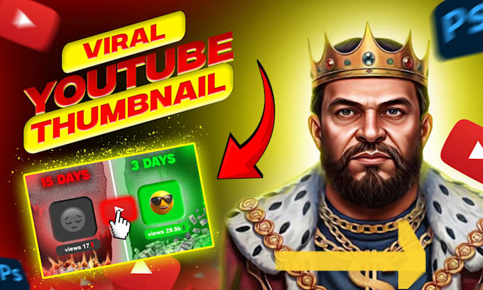 viral and amazing ai youtube video thumbnail design