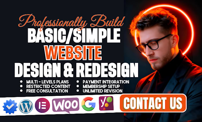 design a simple website, basic website responsive landing page wordpress website