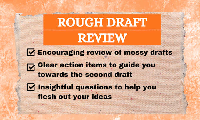review and critique your rough draft