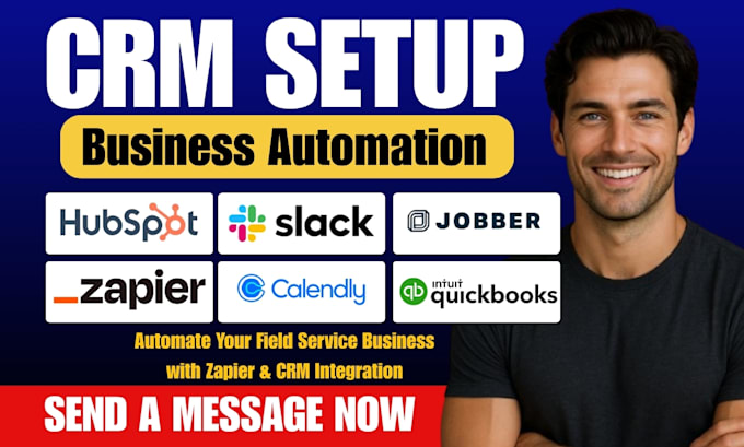 jobber hubspot facebook ads calendly zapier quickbooks online slack automation