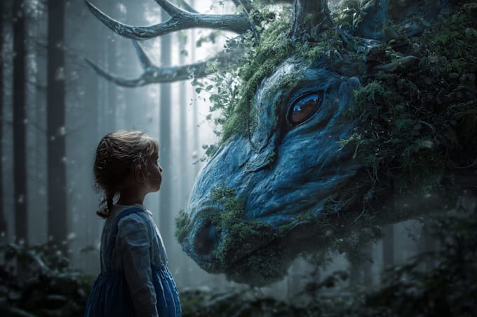 make a  photo manipulation and photoshop