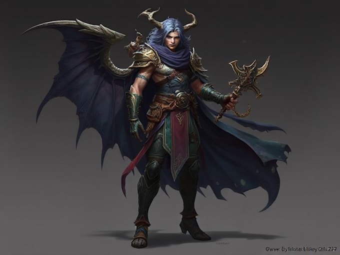 Create a fantasy character concept art by Keandberts | Fiverr