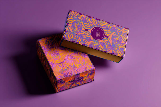 design creative poly mailer, kraft box and packaging bag