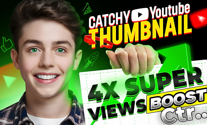 design catchy youtube thumbnail