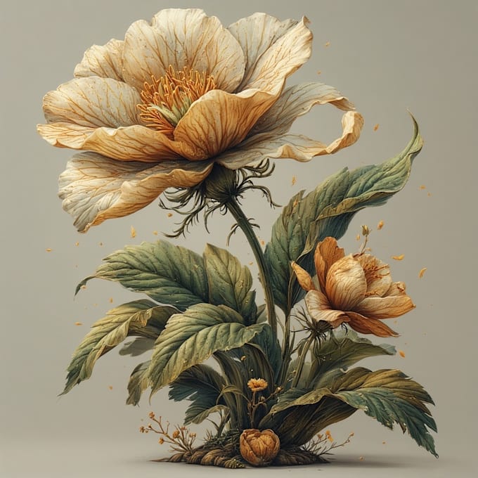 do realistic botanical illustration