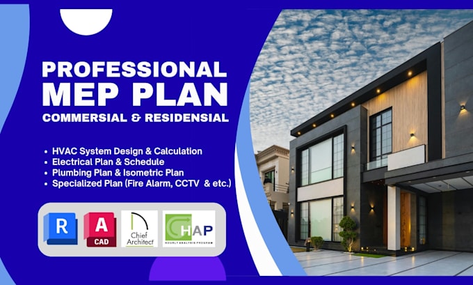 create mep engineering drawings hvac electrical plumbing design in autocad revit