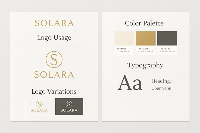 design a professional brand guidelines PDF for your business