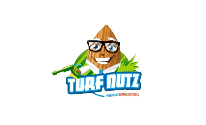 design professional weed control fertilization company logo