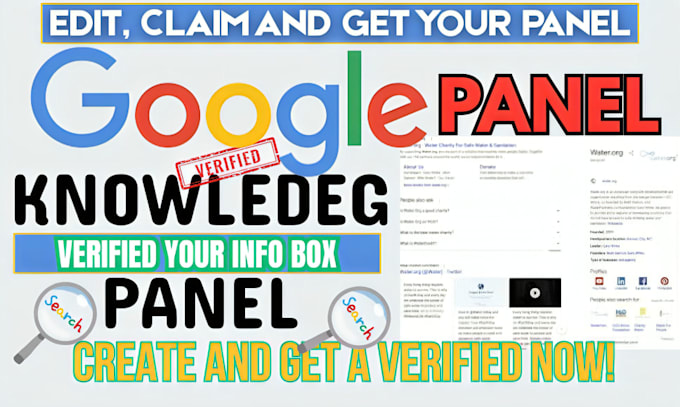 create google knowledge panel graph or edit knowledge panel for person category