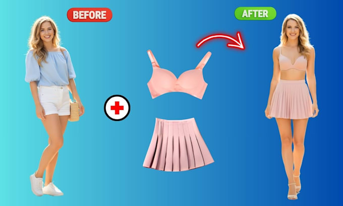change outfit and replace clothes on your photos