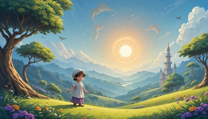 illustrate an islamic children book