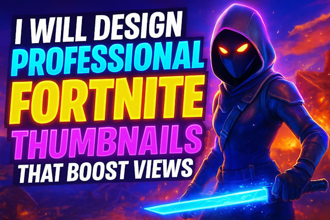 design a professional fortnite thumbnail