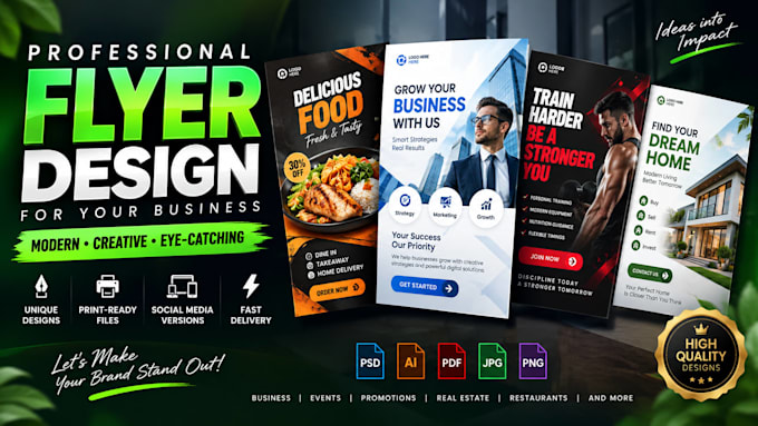 design a premium marketing flyer for your brand