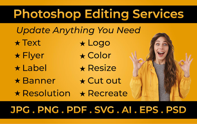 quickly fix, edit, resize or vectorize your logo, ai image, banner, label design