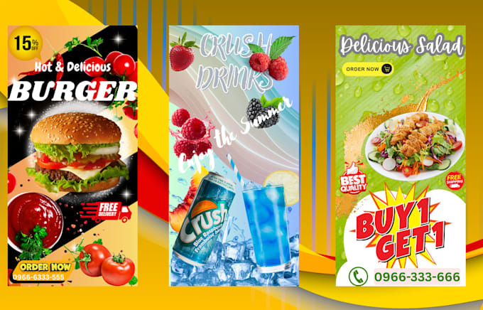 design professional banner flyer brochure editable template