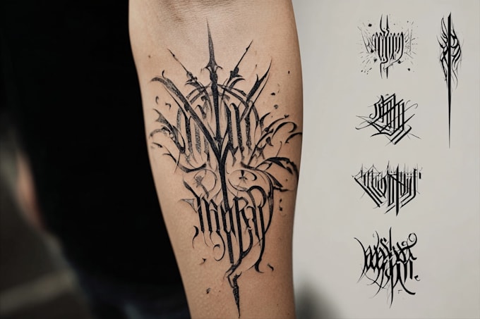 not design an average calligraphy tattoo