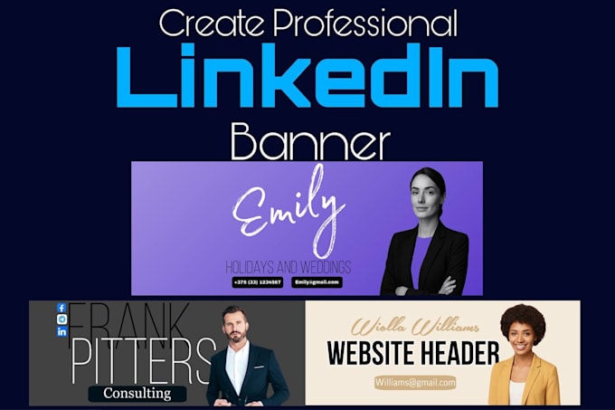 create a custom linkedin banners etc