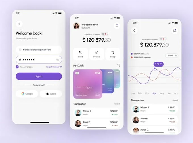 develop crypto wallet app nfc payment app fintech app