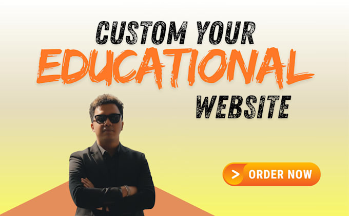 custom educational website, school, college and kindergarten