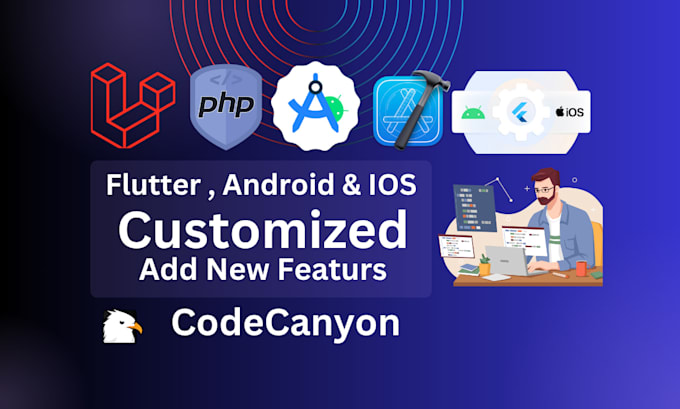 add new features and customize any flutter or codecanyon app