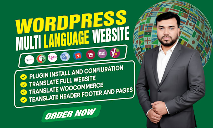 translate website into any language using wpml polylang loco