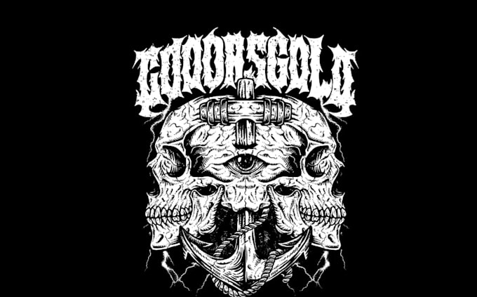 create a raw war metal logo