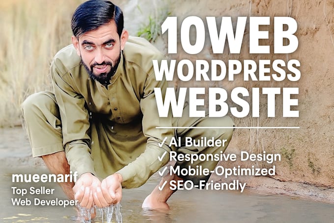 develop responsive wordpress 10web website