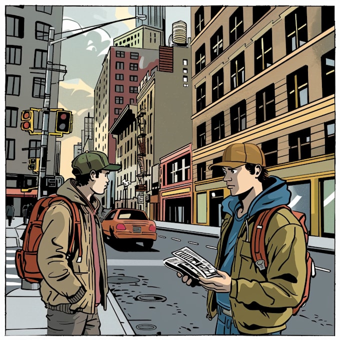 do editorial magazine style comic cartoon newyorker inspired