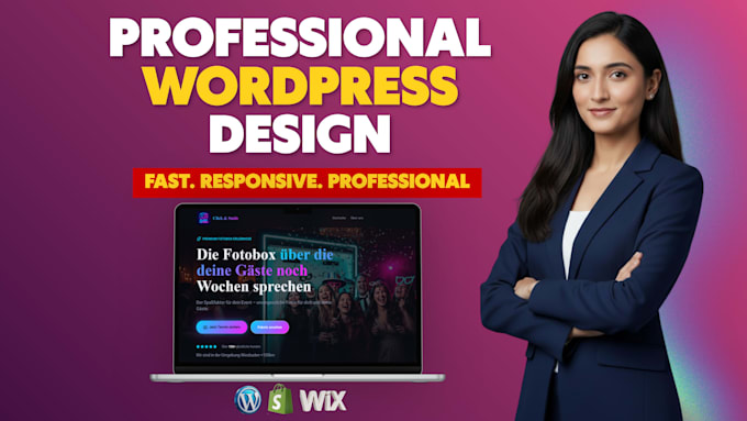 design modern wordpress website or redesign with speed