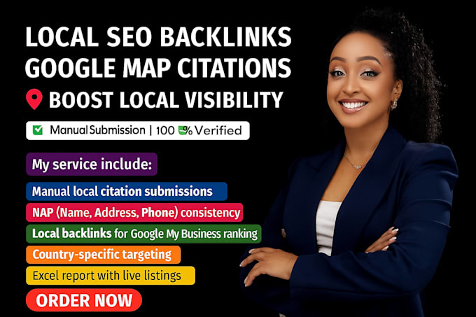 build local seo backlinks and google map citations for your business