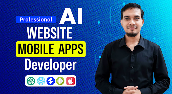 build ai website, ai mobile app, ai saas platform, ai chatbot software