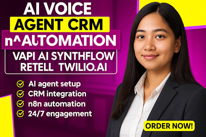 Ai voice agent crm n8n automation vapi ai synthflow voice bot retell ...