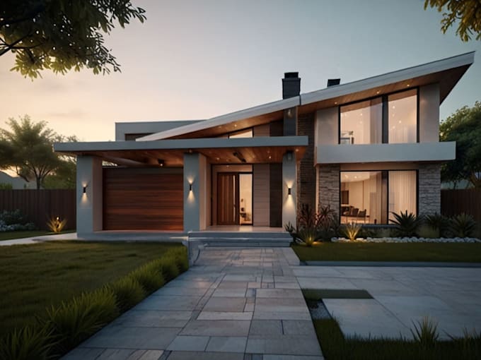 make realistic 3d architectural walkthrough and animation for your house design