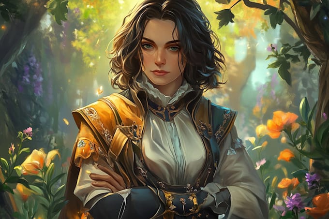 create realistic digital portrait illustration