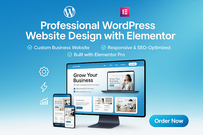 design wordpress website using gutenberg block editor elementor page builder
