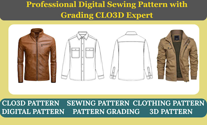 Create professional digital sewing pattern with grading in clo3d by ...