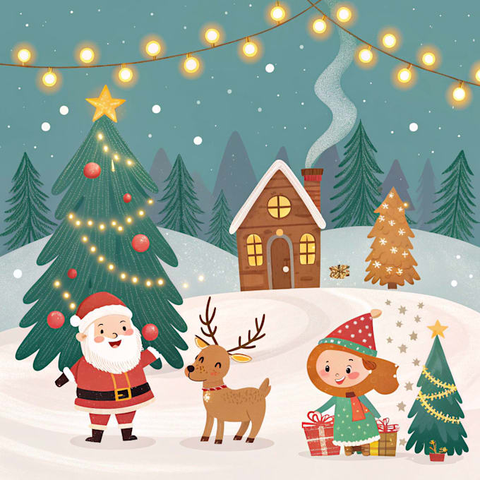 design christmas themed illustration