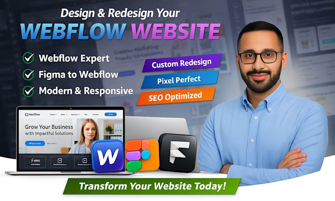 webflow redesign, revamp webflow website, reesign webflow website, do webflow