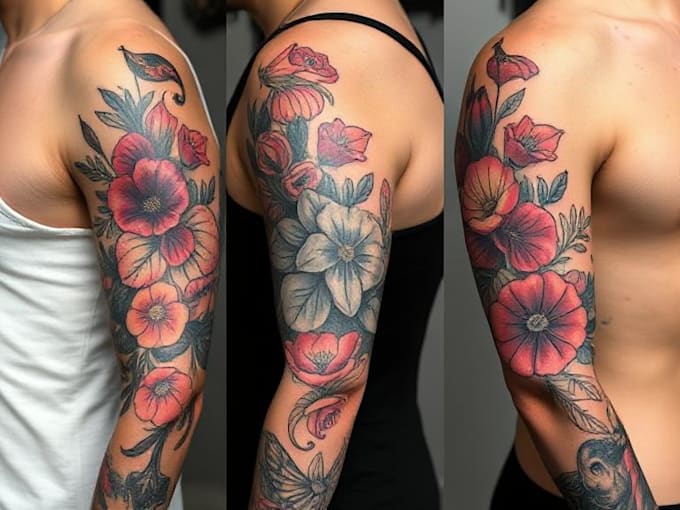 create your custom tribal polynesian tattoo sleeve