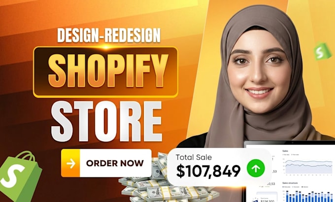 create an automated shopify store , dropshipping store or shopify store design