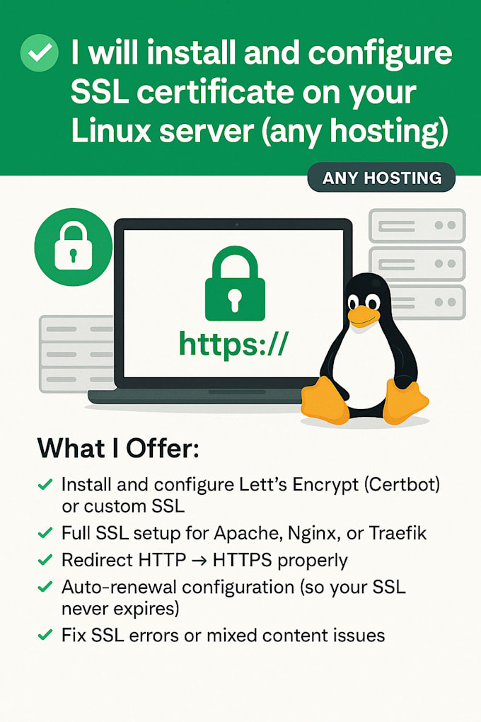 install and configure SSL certificate on your linux server