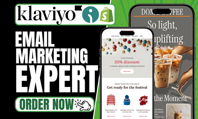 Configurar flows de email klaviyo omnisend shopify modelo de email