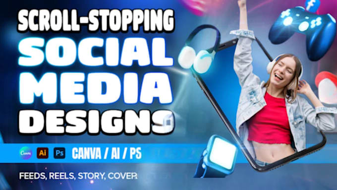 design attractive social media posts