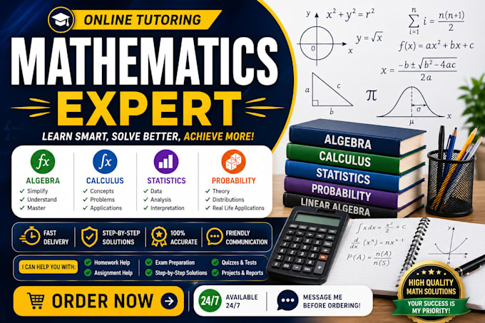 help you in mathematics calculus algebra geometry statistics and probability