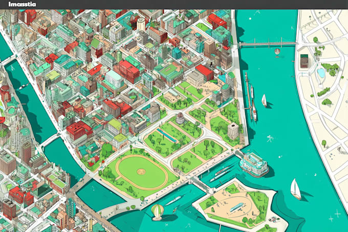 create high quality vector map illustration