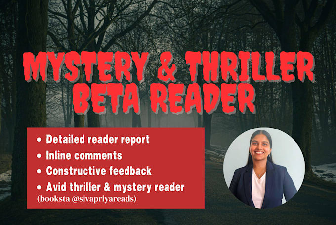 beta read your thriller or mystery stories